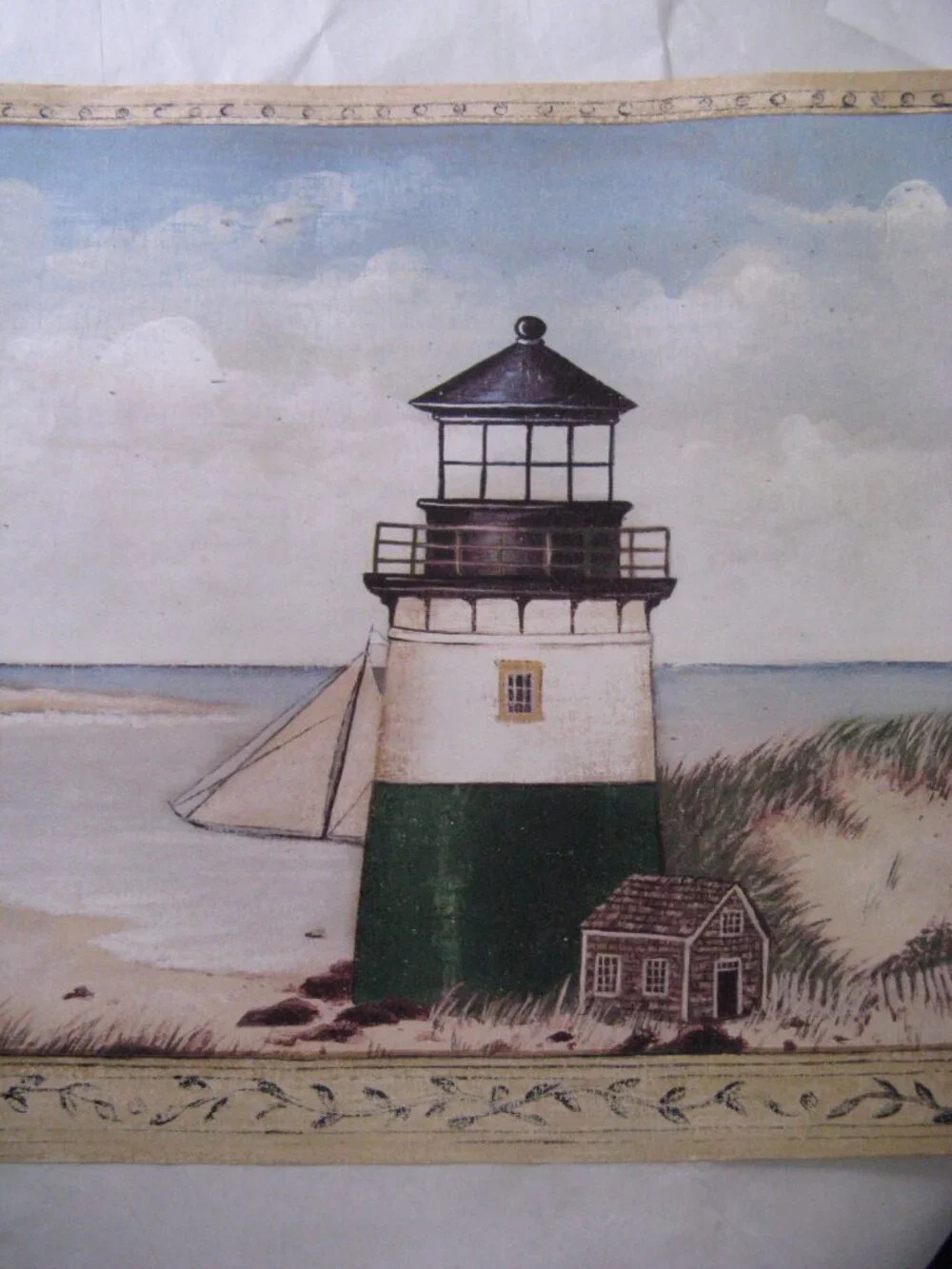 David Carter Brown Lighthouse Wallpaper Border 4 Rolls Nautical Seashore DC2082B